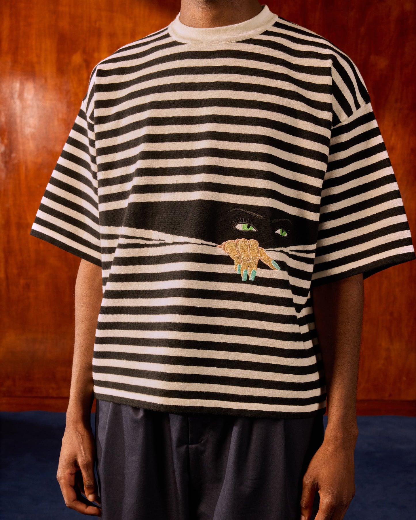 T-SHIRT PEEPING KNIT