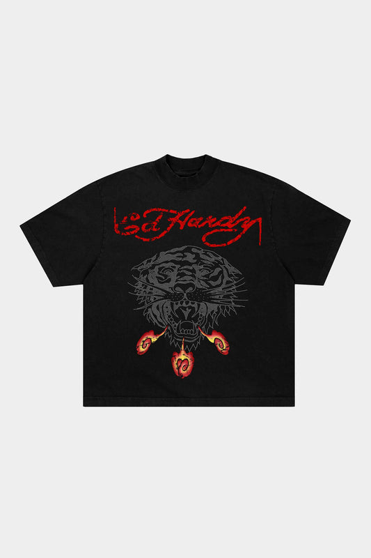 Camiseta Ed Hardy Tiger Fireball (Black)