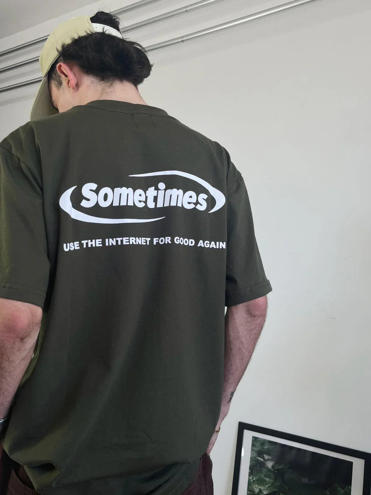T-SHIRT BOXY GREEN GOOD AGAIN